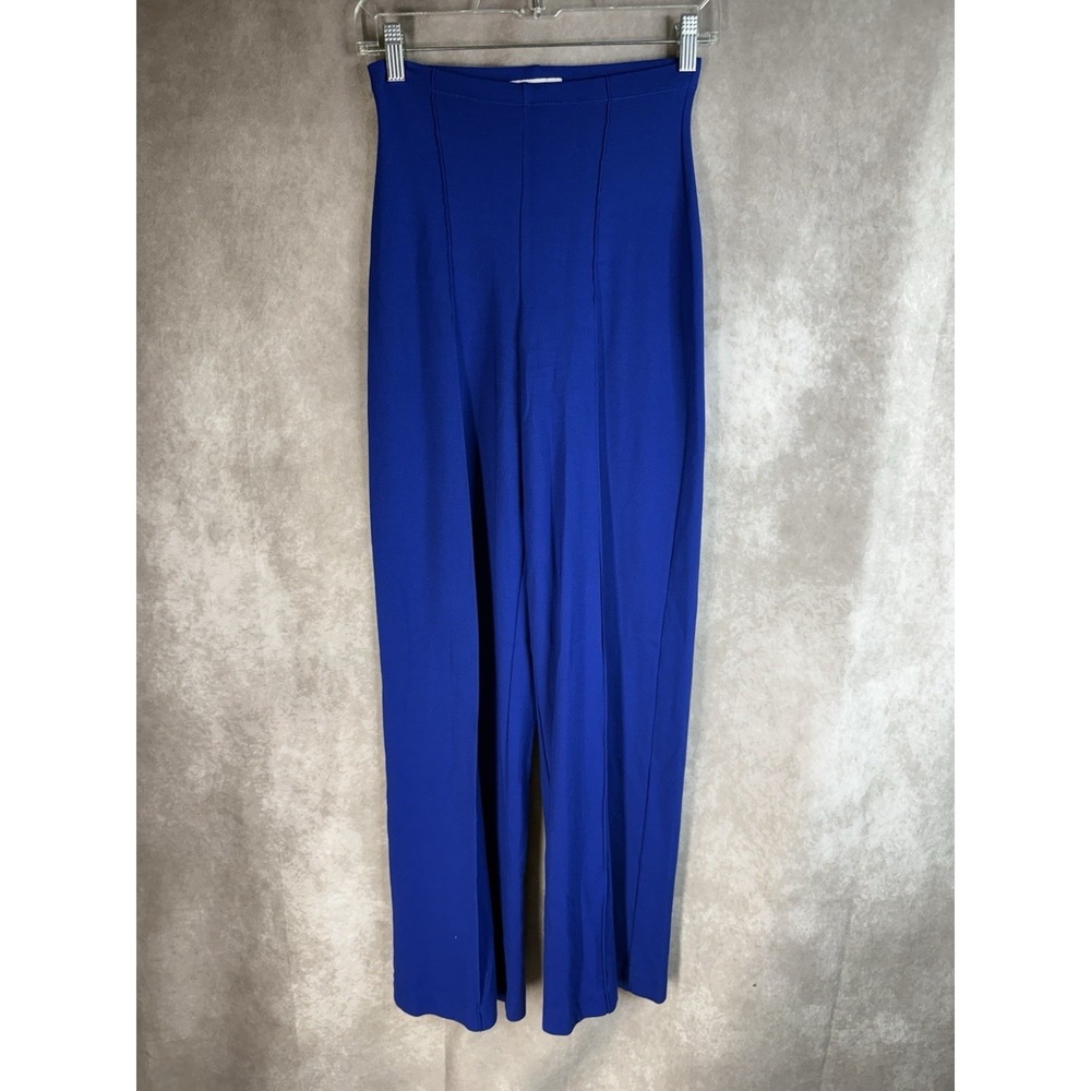 Ripley Rader Ponte Knit Long Wide Leg Pant In Blue Women's Size 2 Small